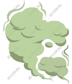  Stylized green smoke