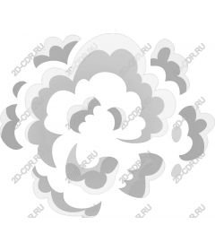  Stylized gray cloud