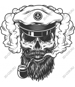 Sea Captain Skull