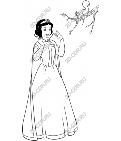 Enchanted Princess in a fairy tale Clipart