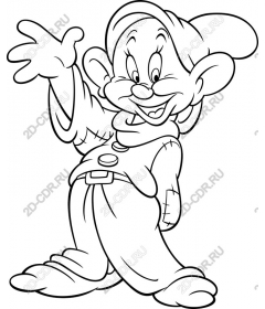 Funny cartoon character