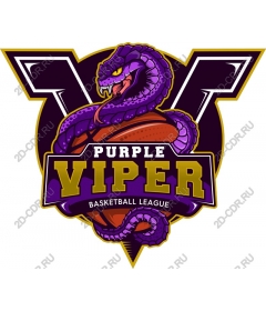  Логотип баскетбольной лиги Purple Viper