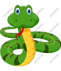 Fancy green snake