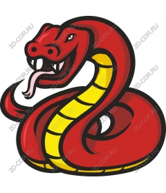  Fierce red-and-yellow snake