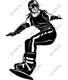 Female snowboarder
