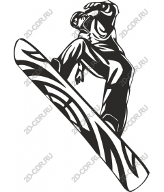 Dynamic snowboarder