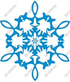  Blue Snowflake
