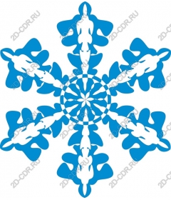  Blue Snowflake