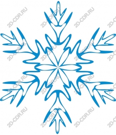  Blue Snowflake