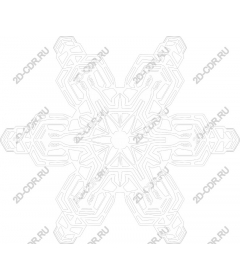  Elegant winter snowflake