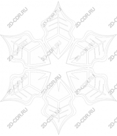  Elegant graphics "snowflake"
