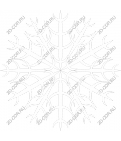  Elegant winter snowflake