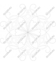  Elegant floral motif