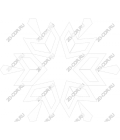  Elegant winter snowflake