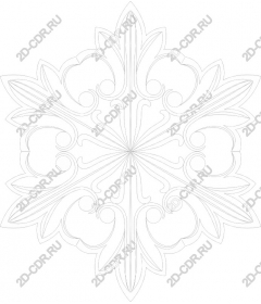  Elegant floral mandala