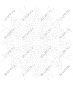  Elegant geometric floral pattern