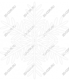 Intricate snowflake