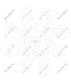  Elegant floral mandala