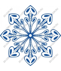  Heart Snowflake