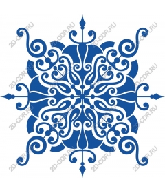  Elegant blue ornament