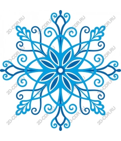  Blue Snowflake