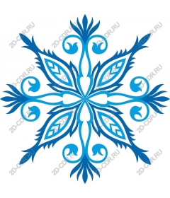  Blue Snowflake