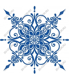 Vintage floral mandala