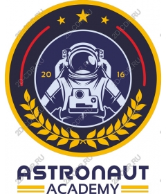  Emblem of the Academy the astronauts