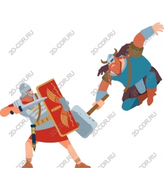  Epic battle: the Roman soldier vs barbarian