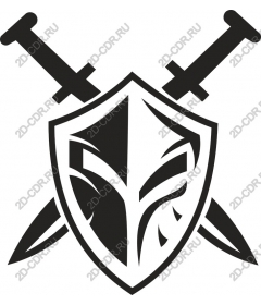 The warrior Shield Swords