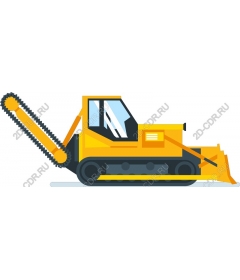 Yellow bulldozer