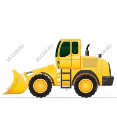  Bright yellow loader