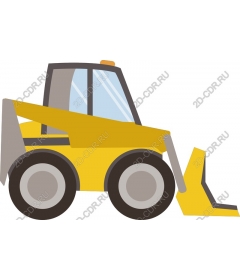 Yellow bulldozer