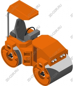  Bright modern road roller