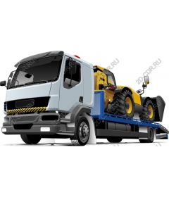 Tow truck heavy machinery