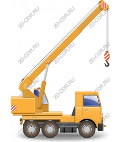  Bright construction crane