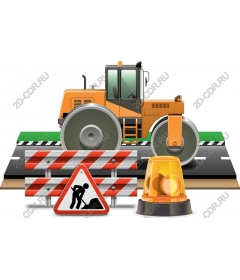  Construction steamroller