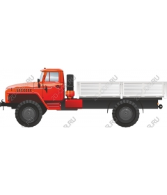 Vintage orange truck