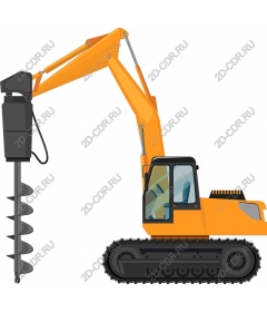  Digger with auger