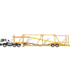  Industrial truck with container trailer