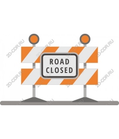 The road is closed
