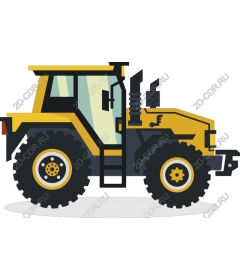  Heavy yellow bulldozer