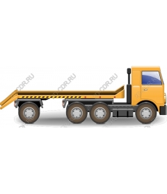 Truck with flatbed