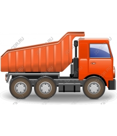  Classic orange dump truck