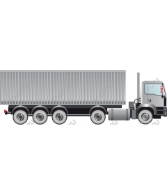 High quality truck with container