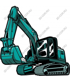  Excavator Teal