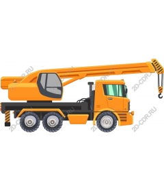  Construction truck crane