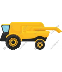  Bright yellow harvester