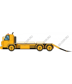 Yellow tow truck