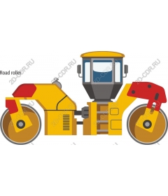 Bright road roller